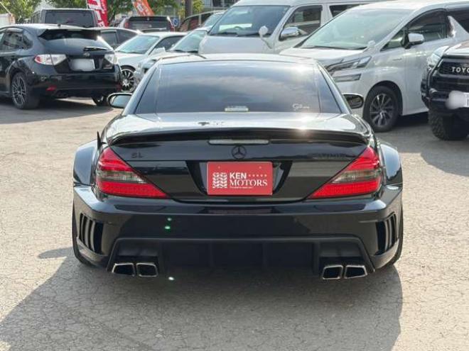 ベンツSLクラス SL55AMG　左ハンドル　AMGエンジン　ワイドボディ仕様　シートヒーター　エアコン　ワークグノーシス　TVナビ　本革シート　社外エアロ　バックカメラ　ETC　キーレスエントリー 正規輸入車 2WD 5500