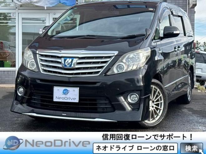 アルファードハイブリッドハイブリッド2.4SR 4WD　ローンが不安な方＜優遇ローン＞　本州仕入　モデリスタエアロ 　純正8型ナビTV 4WD 2400 5Dr