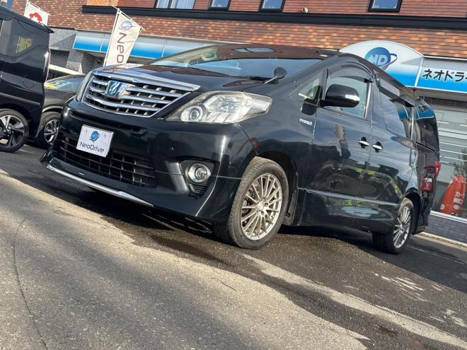 アルファードハイブリッドハイブリッド2.4SR 4WD　ローンが不安な方＜優遇ローン＞　本州仕入　モデリスタエアロ 　純正8型ナビTV 4WD 2400 5Dr