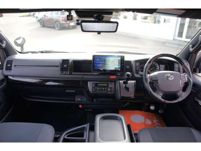 ハイエースバン3.0 スーパーGL ロング ディーゼルターボ 4WD　ダークプライムII 4WD走行2.3万km新品タイヤホイール415COBRAフロントスポイラービッグナビ 3000