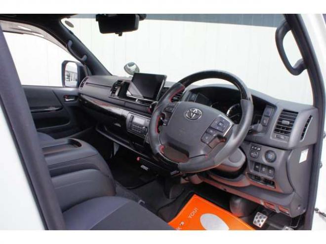 ハイエースバン3.0 スーパーGL ロング ディーゼルターボ 4WD　ダークプライムII 4WD走行2.3万km新品タイヤホイール415COBRAフロントスポイラービッグナビ 3000