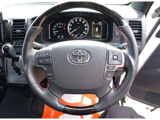 ハイエースバン3.0 スーパーGL ロング ディーゼルターボ 4WD　ダークプライムII 4WD走行2.3万km新品タイヤホイール415COBRAフロントスポイラービッグナビ 3000