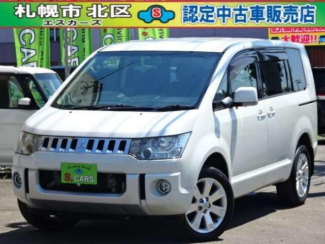 デリカD：5 2.2 D パワーパッケージ ディーゼルターボ 4WD　本州車　保証1年/走行距離無制限　4WD　2.2ディーゼルターボ　両側パワースライドドア　パワーバックドア　8型ナビ　地デジ　バックカメラ　フロント・サイドカメラ　フリップダウンモニター　ETC 18インチアルミ 2300