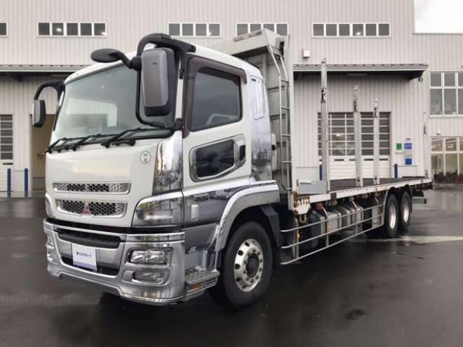 スーパーグレート平ボディ　原木運搬車　QPG-FV60VZ　 2WD 12800