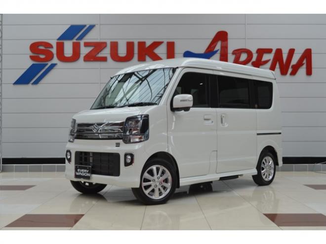 エブリイワゴン PZターボスペシャル ハイルーフ 4WD　ワンオーナー車ハイルーフ4WDターボセーフティサポート搭載アイドリングストップ横滑り防止装置7インチワイドディスプレイオーディオバックアイカメラ両側オートスライドドア&ステップハイビームアシストLED 660