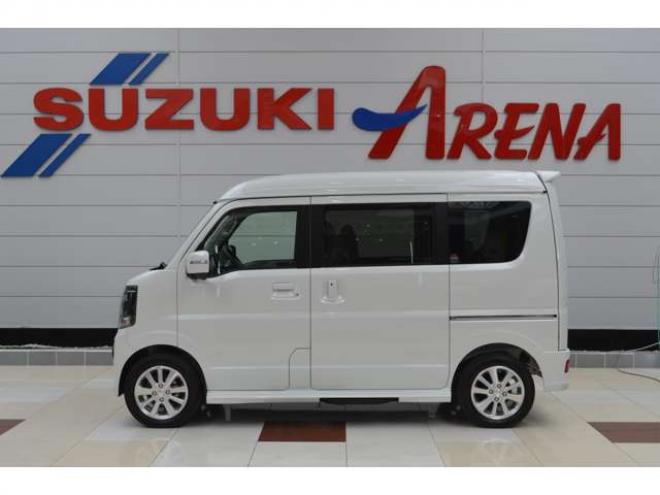 エブリイワゴン PZターボスペシャル ハイルーフ 4WD　ワンオーナー車ハイルーフ4WDターボセーフティサポート搭載アイドリングストップ横滑り防止装置7インチワイドディスプレイオーディオバックアイカメラ両側オートスライドドア&ステップハイビームアシストLED 660