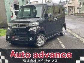 N-BOX　カスタム Ｇ・Ｌパッケージ　４ＷＤ　ＥＴＣ　バックカメラ　両側電動スライドドア　ナビ　ＴＶ　ＨＩＤ　スマートキー　アイドリングストップ　ベンチシート　ＣＶＴ　盗難防止システム　ＡＢＳ　ＥＳＣ　ＣＤ　アルミホイール　エアコン（北海道） 4WD 660 5Dr