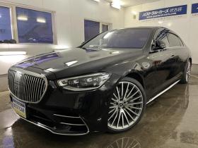 ベンツ　Ｓ５００ロング　４マチック　ＡＭＧライン　ショーファーＰＫＧ　マイバッハグリル　リアエンターテイメント　ＡＭＧ２１インチＡＷ　ブラックレザーシート　電動サンルーフ　１２．８インチ有機ＥＬディスプレイ　ヘッドアップディスプレイ　ドラレコ 4WD 3000 4Dr