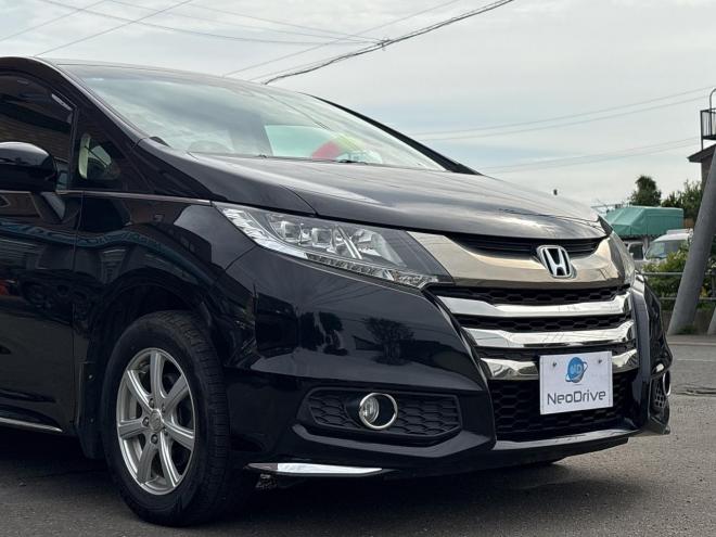オデッセイ2.4アブソルート 4WD　ローンが不安な方＜優遇ローン＞　本州仕入　純正ナビ　左側パワースライド 4WD 2400 5Dr