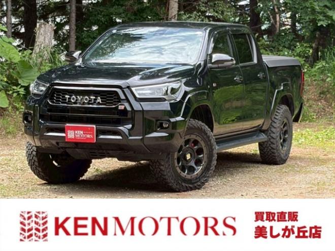 ハイラックス2.4 Z GRスポーツ ディーゼルターボ 4WD　エアコン パワステ パワーウィンドウ キーレス 電動シート フロントカメラ サイドカメラ バックカメラ ETC  トノカバー 社外ホイール クルーズコントロール MTモード付き 純正ナビ 2400