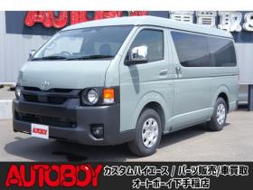 ハイエースバン　2.7 スーパーGL ワイド ロング ミドルルーフ 4WD　登録済未使用車9型/丸目フェイス/アースカラー/4WD/2.7ガソリン/ナビ付 2700