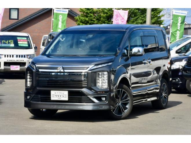 デリカD:5　４WD　アーバンギア　本州仕入　１０インチ純正ナビ　両側パワースライドドア　純正エンスタ　防錆アンダーコート付　ブリジストンスタッドレスタイヤ付