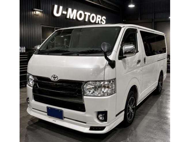 ハイエースバン4型スーパーGLディーゼルターボ 本州車寒冷地仕様 ナビTVバックカメラ 両側スライドドア プッシュスタート リアヒータークーラー モデリスタフロントリップ 禁煙車 車検新規 12ヶ月点検済 保証付！ 4WD 3000 5Dr