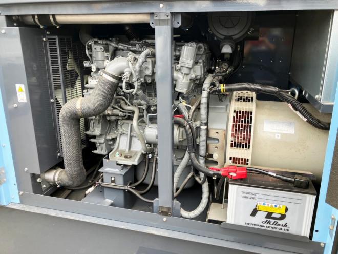 発電機北越エアマン　中古　SDG60LXR-5B1　エンジン発電機　