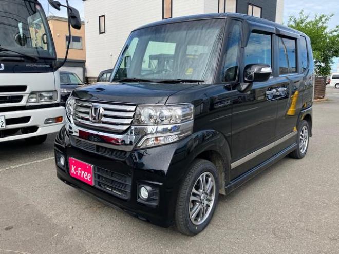 N-BOX+カスタム　Ｇ　４ＷＤ　ワンオーナー　ＴＶ付ナビ　バックカメラ　スマートキー　アイドリングストップ（北海道） 4WD 660 5Dr