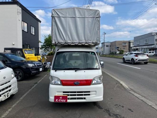 サンバートラック 　４ＷＤ　エアコン　パワステ　パワーウインドウ　コンテナ幌車　ハイルーフ幌車（北海道） 4WD 660 2Dr