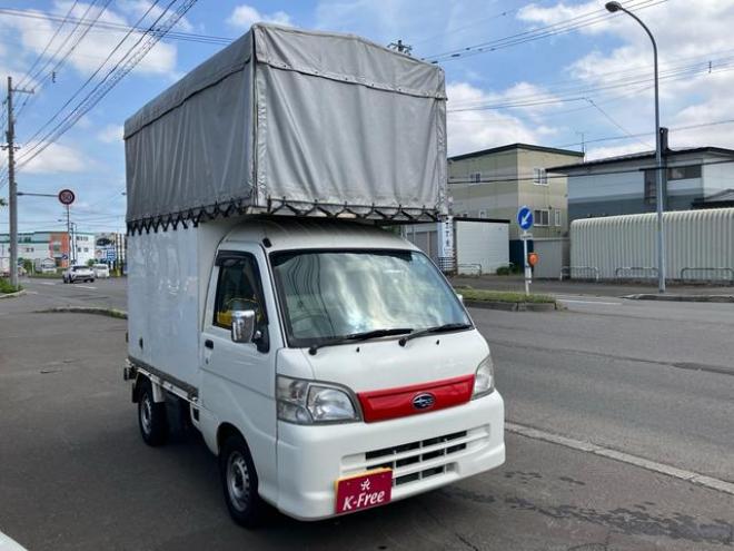 サンバートラック 　４ＷＤ　エアコン　パワステ　パワーウインドウ　コンテナ幌車　ハイルーフ幌車（北海道） 4WD 660 2Dr