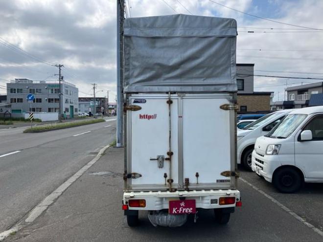 サンバートラック 　４ＷＤ　エアコン　パワステ　パワーウインドウ　コンテナ幌車　ハイルーフ幌車（北海道） 4WD 660 2Dr