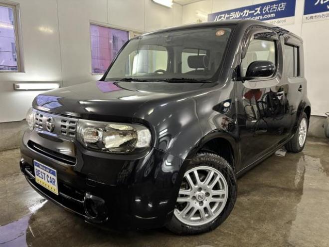 キューブ１５Ｘ　Ｆｏｕｒ　インディゴ＋プラズマ　ワンオーナー　禁煙車　Ｂｌｕｅｔｏｏｔｈ　純正ナビ　地デジ　ＤＶＤ再生　バックカメラ　インテリジェントキー　純正１５インチＡＷ　スタッドレスタイヤ付　ドライブレコーダー　純正ドアバイザー　ＥＴＣ 4WD 1500 5Dr