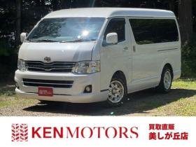 ハイエース　2.7 GL ロング ミドルルーフ 4WD　キャンピング仕様(3ナンバー)　冷蔵庫　流し台　F Fヒーター　テーブル　ベット展開　外部電源　インバーター　バッテリーシステム　10人乗り 2700
