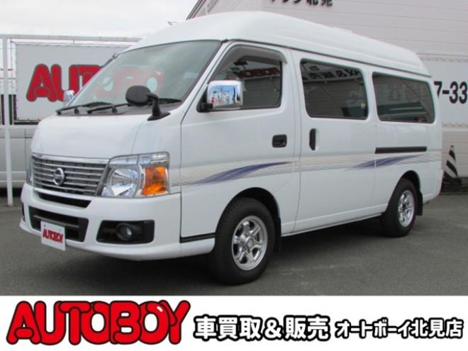 キャラバン3.0 GX スーパーロングボディ ハイルーフ ディーゼルターボ 4WD　ヒッチメンバー/3段ステップ/ベバストヒーター/ルーフベンチレーション/パートタイム4WD/リヤヒーター&クーラー/キーレス/パワーウィンドウ 3000