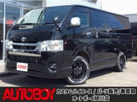 ハイエースバン　2.8 スーパーGL ロング ディーゼルターボ 4WD　寒冷地仕様　リアクーラー&リアヒーター　プッシュスタート　スマートキー　ステアリングスイッチ　ベッドキッド　LEDヘッドライト　ドライブレコーダー　メモリナビ　ワンセグTV　バックカメラ　電動格納ミラー 2800