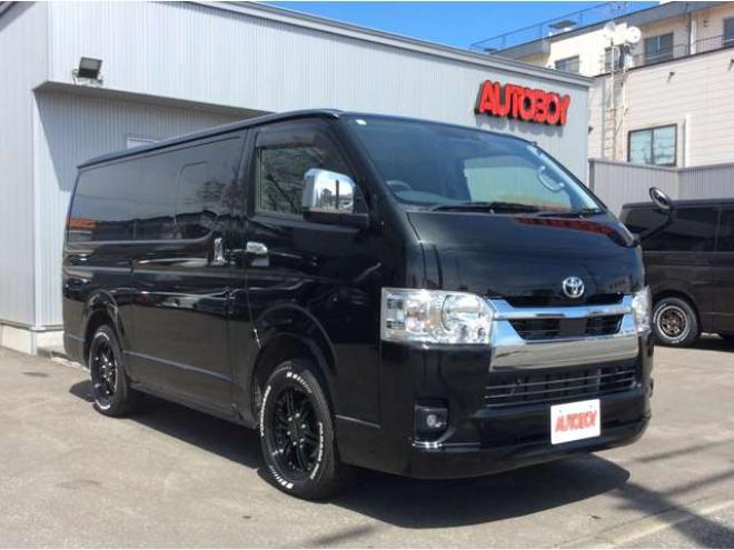 ハイエースバン2.8 スーパーGL ロング ディーゼルターボ 4WD　寒冷地仕様　リアクーラー&リアヒーター　プッシュスタート　スマートキー　ステアリングスイッチ　ベッドキッド　LEDヘッドライト　ドライブレコーダー　メモリナビ　ワンセグTV　バックカメラ　電動格納ミラー 2800