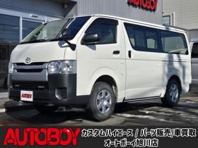 レジアスエース　3.0 DX ロングボディ ディーゼルターボ 4WD　寒冷地仕様　キーレス リアヒーター　マルチユースシートバックコンソール　フロントアンダーミラー　電動格納ミラー　パワーヒート　デイライト　純正オーディオ　FM/AM　AUX　Bカメラ　ターボ 3000