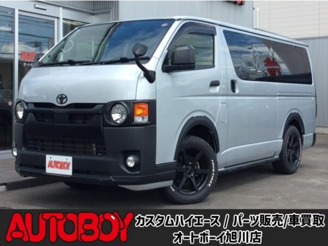ハイエースバン2.8 DX ロング GLパッケージ ディーゼルターボ 4WD　キーレス　両側スライドドア　415SAFARI丸目キッド　衝突被害軽減システム　車線逸脱防止　横滑り防止装置　パワーヒート　オートマチックハイビーム　バックカメラ　メモリナビ　フルセグTV　　電動格納ミラー 2800