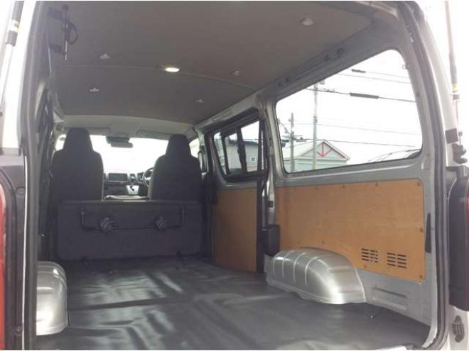 ハイエースバン2.8 DX ロング GLパッケージ ディーゼルターボ 4WD　キーレス　両側スライドドア　415SAFARI丸目キッド　衝突被害軽減システム　車線逸脱防止　横滑り防止装置　パワーヒート　オートマチックハイビーム　バックカメラ　メモリナビ　フルセグTV　　電動格納ミラー 2800