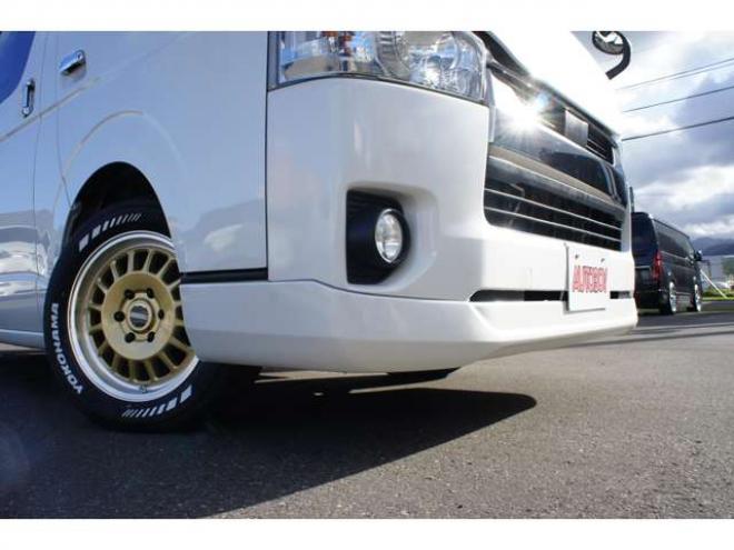 ハイエースバン2.8 スーパーGL ダークプライムII ロングボディ ディーゼルターボ 4WD　ESSEX FスポイラーVer3&サイドライナー&リアライナー　ESSEX　フロアマッド　ENCD17インチAW　ヨコハマPARADA17インチ　ハーフレザーシート　プッシュスタート　スマートキー　リアヒーター 2800