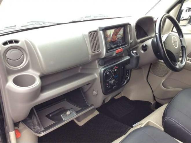 エブリイジョイン ハイルーフ 5AGS車 4WD　パートタイム4WD　キーレス　リアヒーター　フルセグTV　7インチメモリナビ　ベッドキッド　電動格納ミラー　社外タコメーター　DVD/CD　AUX　Bluetooth　 ハイルーフ　アルミホイール 660
