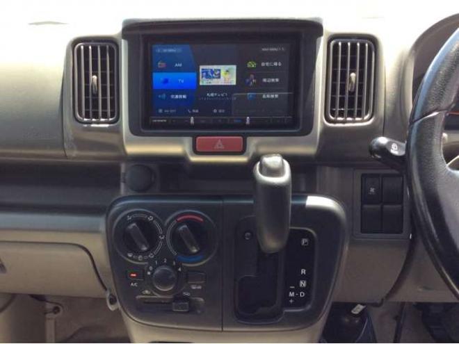 エブリイジョイン ハイルーフ 5AGS車 4WD　パートタイム4WD　キーレス　リアヒーター　フルセグTV　7インチメモリナビ　ベッドキッド　電動格納ミラー　社外タコメーター　DVD/CD　AUX　Bluetooth　 ハイルーフ　アルミホイール 660