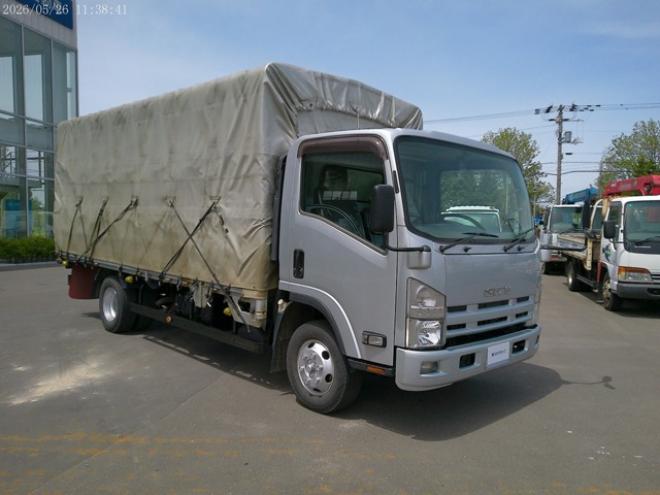 エルフ平ボディ幌付　SDG-NPS85AR　 4WD 2990