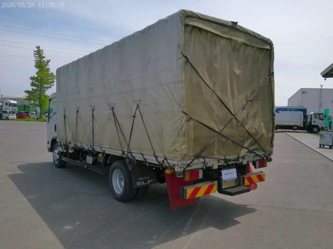 エルフ平ボディ幌付　SDG-NPS85AR　 4WD 2990