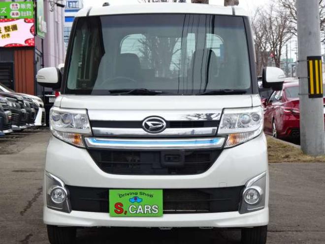 タントカスタム RS トップエディション SAII 4WD　保証1年/走行距離無制限　4WD　ワンオーナー　衝突軽減ブレーキシステム　両側パワースライドドア　純正ナビ　地デジ　Bカメラ　HDMI入力　純正エンジンスターター LEDヘッドライト　ハーフレザーシート　冬タイヤ付 660