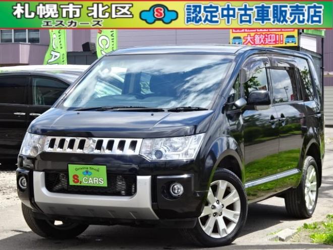 デリカD：5 2.2 D パワーパッケージ ディーゼルターボ 4WD　本州車　保証付1年/走行距離無制限　4WD　2.2ディーゼルターボ　両側パワースライドドア　社外ナビ　TV　バックカメラ　前席シートヒーター　ビルトインETC　純正HID　18インチアルミホイール　スマートキー2個 2300