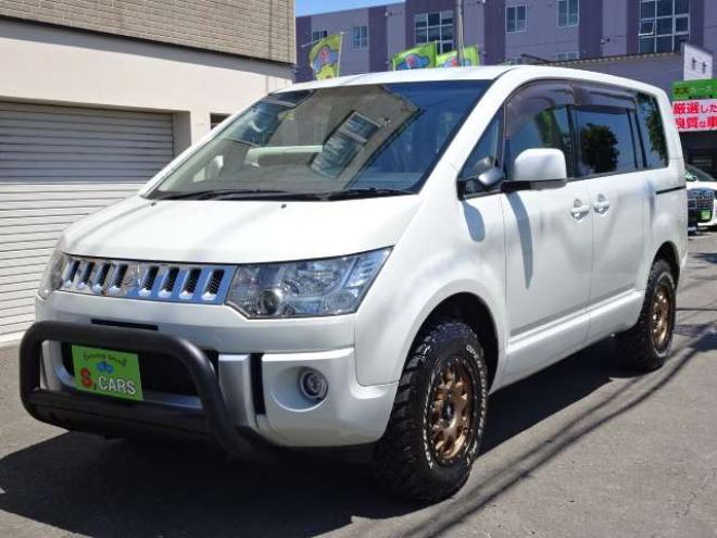 デリカD：5 2.2 D パワーパッケージ ディーゼルターボ 4WD　本州車　保証1年/走行距離無制限　4WD　ディーゼルターボ　ワンオーナー　マッドタイヤ　エクストリームJアルミ　ブルバー　両側パワースライドドア　社外ナビ　地デジ　バックカメラ　Bluetooth接続　パドルシフト 2300