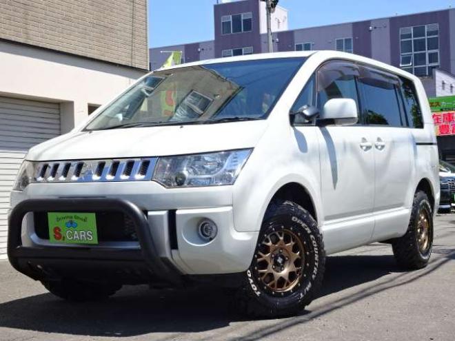 デリカD：5 2.2 D パワーパッケージ ディーゼルターボ 4WD　本州車　保証1年/走行距離無制限　4WD　ディーゼルターボ　ワンオーナー　マッドタイヤ　エクストリームJアルミ　ブルバー　両側パワースライドドア　社外ナビ　地デジ　バックカメラ　Bluetooth接続　パドルシフト 2300