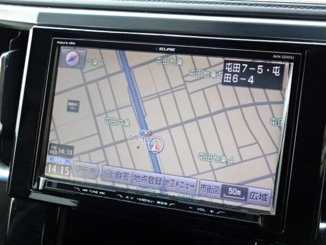 アルファード2.5 S 4WD　本州車　保証1年/走行距離無制限　4WD　両側パワースライドドア　社外9型ナビ　地デジ　バックカメラ　Bluetooth接続　LEDヘッドライト　前後ドライブレコーダー　ビルトインETC　冬タイヤ付属　純正18インチアルミ 2500