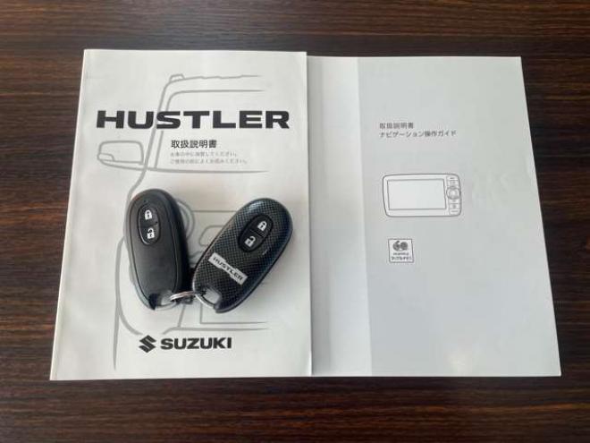 ハスラーXターボ 4WD　1年走行距離無制限保証付/Bluetooth/ナビ・TV/バックカメラ/ドライブレコーダー/キー2本/シートカバー/純正15インチアルミホイール付き夏タイヤ装着/アルミホイール付き冬タイヤ付き/車検R9年7月/法定整備/修復歴無 660