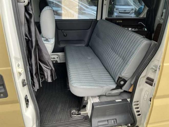 アクティバン SDX　キャンピング仕様車・車中泊仕様・マッドベージュ全塗装・Bluetooth対応社外ナビ・リアモニター・ベッドキット・LED照明・簡易シンク・100V外部電源・車検令和10年5月 2WD 660