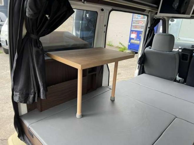 アクティバン SDX　キャンピング仕様車・車中泊仕様・マッドベージュ全塗装・Bluetooth対応社外ナビ・リアモニター・ベッドキット・LED照明・簡易シンク・100V外部電源・車検令和10年5月 2WD 660