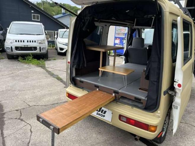 アクティバン SDX　キャンピング仕様車・車中泊仕様・マッドベージュ全塗装・Bluetooth対応社外ナビ・リアモニター・ベッドキット・LED照明・簡易シンク・100V外部電源・車検令和10年5月 2WD 660