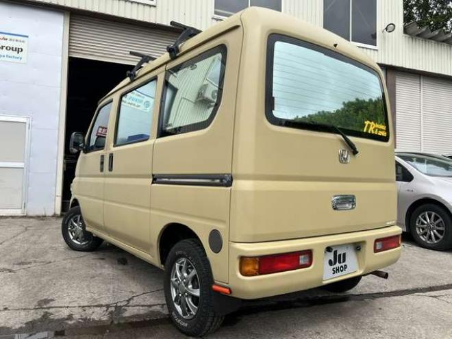 アクティバン SDX　キャンピング仕様車・車中泊仕様・マッドベージュ全塗装・Bluetooth対応社外ナビ・リアモニター・ベッドキット・LED照明・簡易シンク・100V外部電源・車検令和10年5月 2WD 660