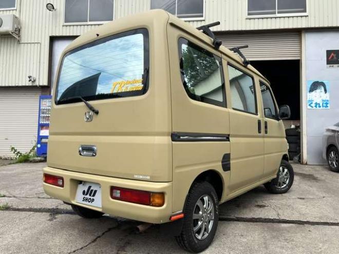 アクティバン SDX　キャンピング仕様車・車中泊仕様・マッドベージュ全塗装・Bluetooth対応社外ナビ・リアモニター・ベッドキット・LED照明・簡易シンク・100V外部電源・車検令和10年5月 2WD 660