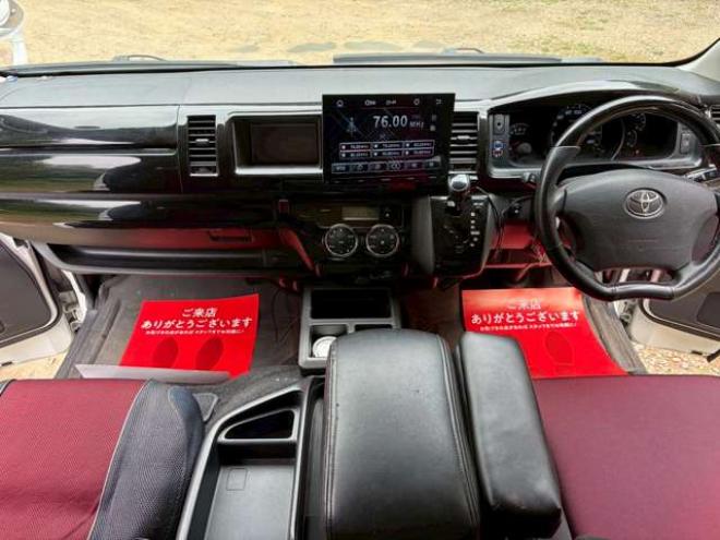 ハイエースバン2.7 スーパーGL プライムセレクション ワイド ロング ミドルルーフ 4WD　ベッドキット　ナビ　TV　バックカメラ　エアコン　ETC　パワステ　パワーウィンドウ　キーレスエントリー　両側スライドドア　盗難防止装置　障害物センサー 2700