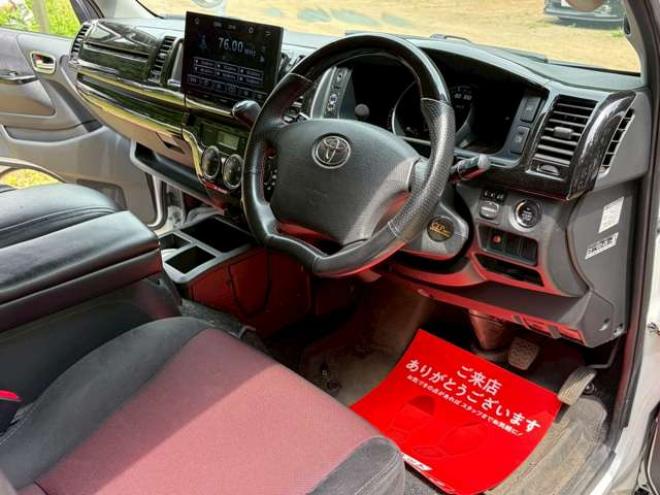 ハイエースバン2.7 スーパーGL プライムセレクション ワイド ロング ミドルルーフ 4WD　ベッドキット　ナビ　TV　バックカメラ　エアコン　ETC　パワステ　パワーウィンドウ　キーレスエントリー　両側スライドドア　盗難防止装置　障害物センサー 2700