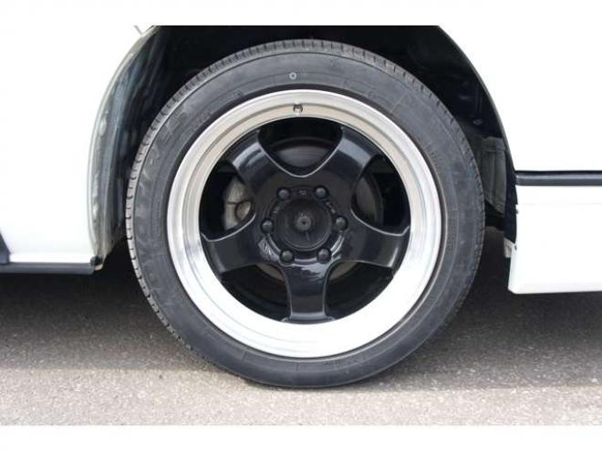 ハイエースバン2.8 スーパーGL ダークプライムII ロングボディ ディーゼルターボ 4WD　モデリスタフロントスポイラー　ワーク18インチAW　8インチナビTV 両側電動パワースライドドア 415COBRAフラットキット(ベッドキット) 2800