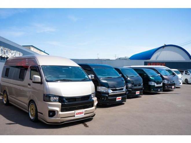 ハイエースバン2.8ダークプライム マルチロールトランスポータータイプIIロング ディーゼルターボ4WD　モデリスタフルエアロ・415COBRAバッドラッカー18インチAW・純正SDナビTV・Bカメラ・両側パワスラ・LEDライト・スマキー・AC100V・ベッドキット・エンスタ 2800